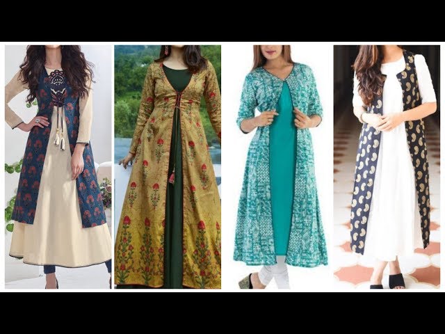 Beautiful Long Cotton jacket. | Designer dresses, Indian fashion dresses, Kurti  designs party wear